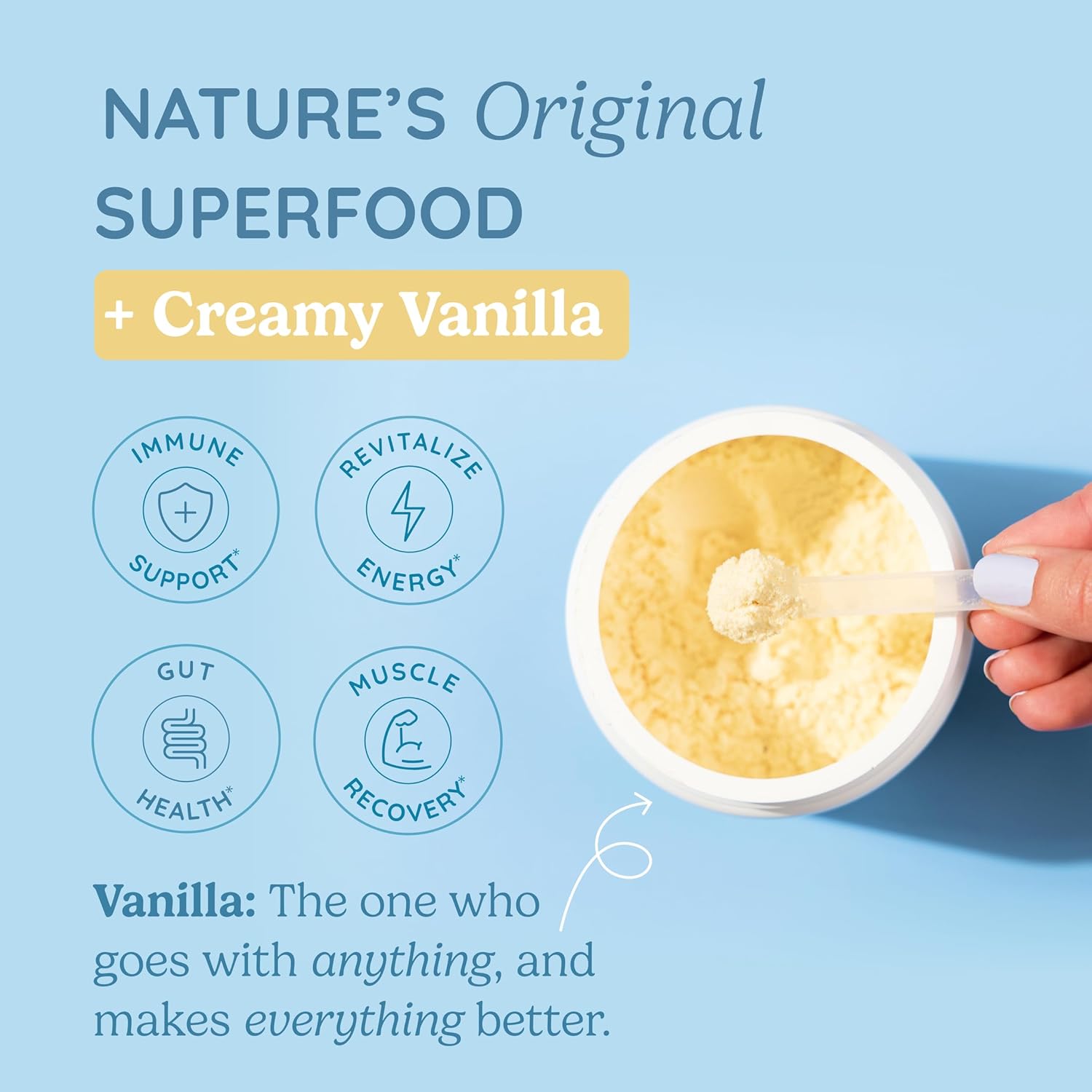 WONDERCOW Colostrum Supplement Powder for Gut Health, Immune Support, Muscle Recovery & Wellness | Natural IgG Pure Whole Bovine Colostrum Superfood, Vanilla, 60 Servings - Image 3