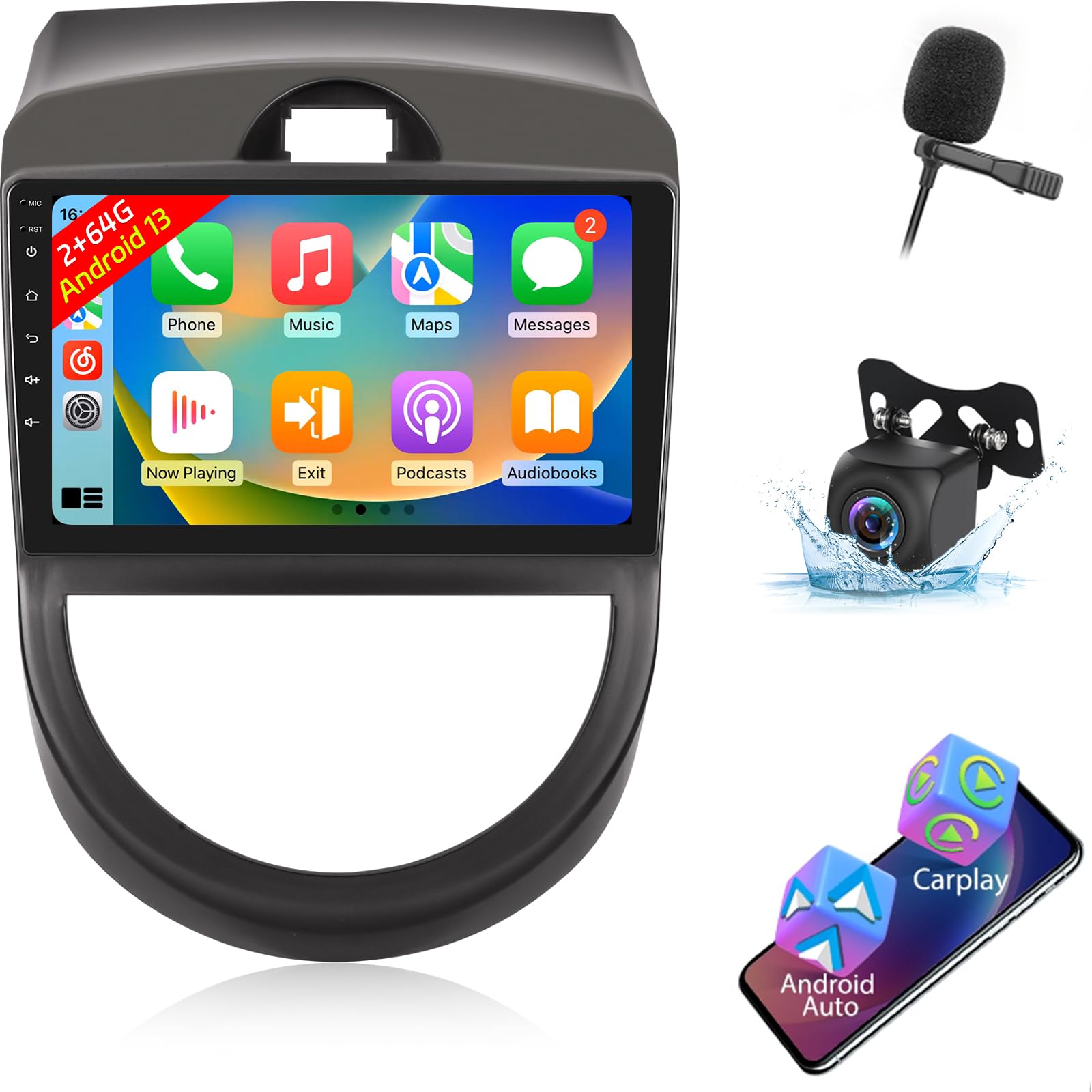 Amazon.com: 2+64G for KIA Soul 2010 2011 2012 2013 Android Car