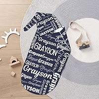 Vista 12 de Sweewind Mantas de bebé con nombre – Mantas personalizadas para recién nacidos para bebés niñas y niños – Regalos personalizados para bebés (iconos)