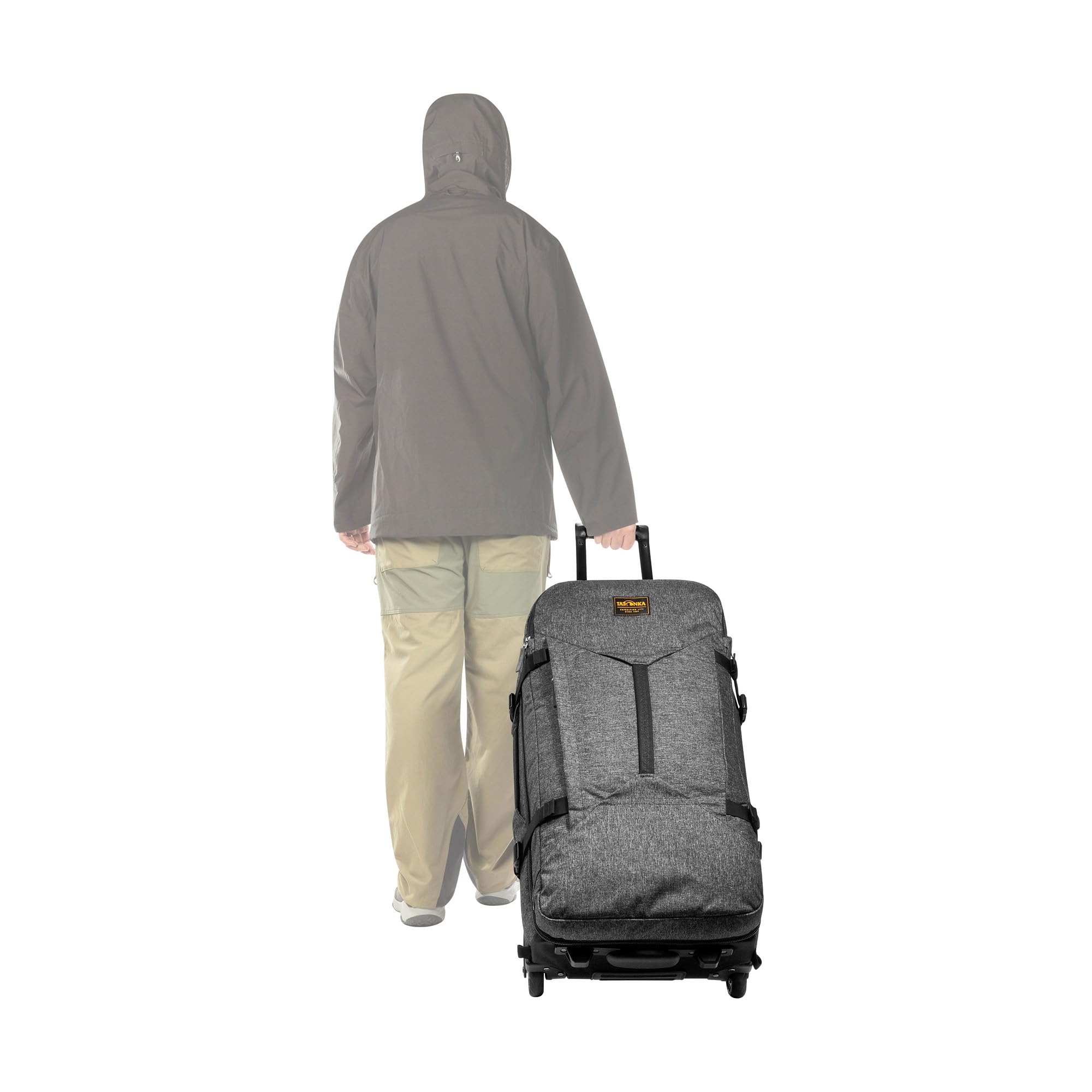 Travel Roller 60 – torba podróżna na kółkach – duży otwór w komorze głównej – kieszeń przednia z wyściełaną kieszenią na laptopa – teleskopowy wysuw – pojemność 60 litrów, czarny, 60 Liter, Wózek z