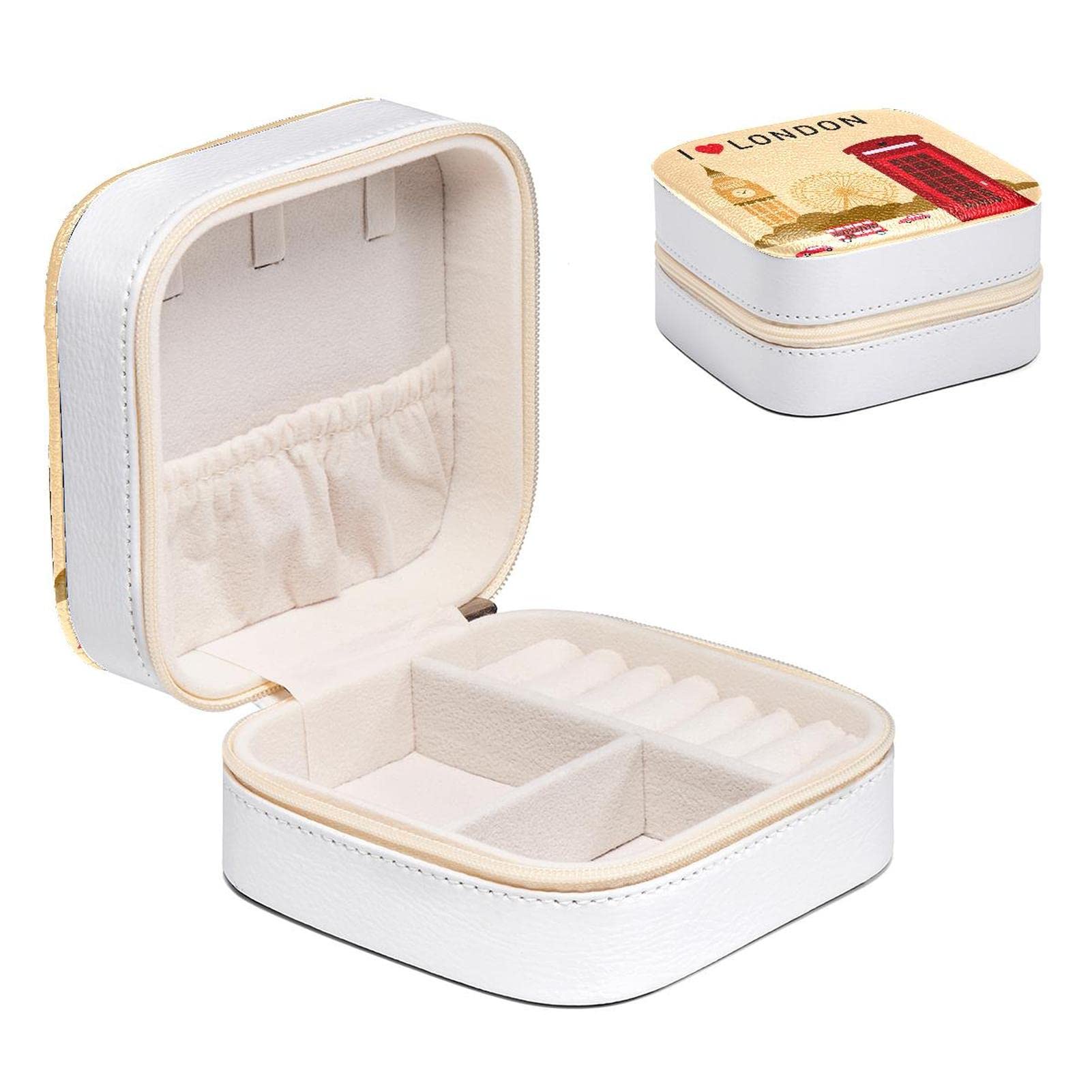 Organisateur de bijoux compact pour coiffeuse et voyage 10.5 cm de hauteur