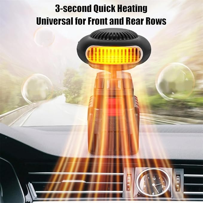 Calefactor Eléctrico Portátil Convector Recargable con Termostato y 2 Modos miniatura 4