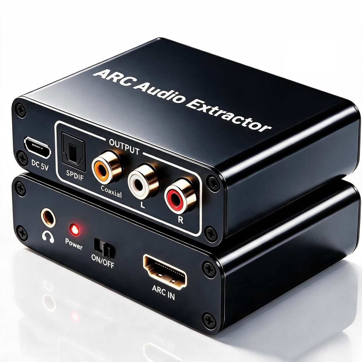 HDMI ARC Audio Extractor 192KHz HDMI ARC to RCA Audio Converter