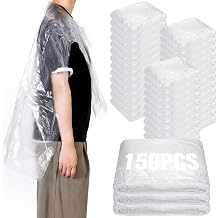 Cuffbow 150 Pcs Backwards Bib Hair Dye Capes Disposable Waterproof Salon Capes Hair Cutting and Color Styling Bib for Clients Clothes Barber Chairs Protection, 35.4" x 47.2"