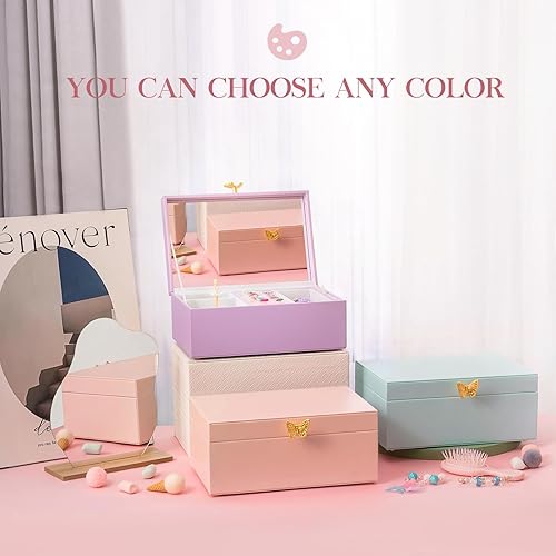 Miniatura 6 de Joyero musical para niñas con bailarina giratoria, almacenamiento de cajas de joyería para niños, caja de música de bailarina, regalo para niña