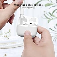 Vista 4 de SUPFINE Kit de limpieza para Airpod, bolígrafo de limpieza Airpods Pro, kit de limpieza multifunción, cepillo suave para puerto de carga