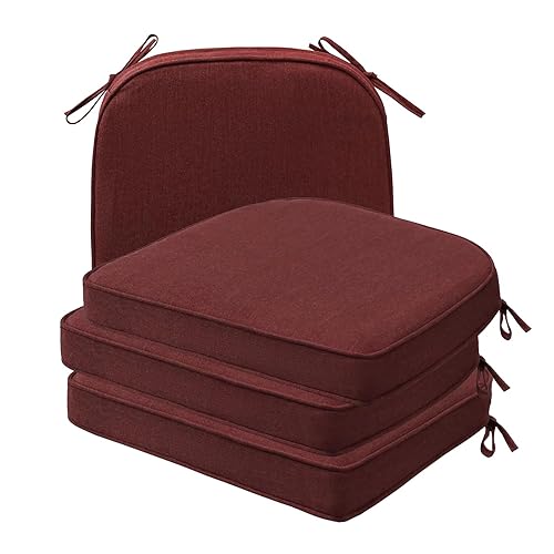 Unimatta Sunbrella Round Corner Seat Cushions, 17" x 16" x