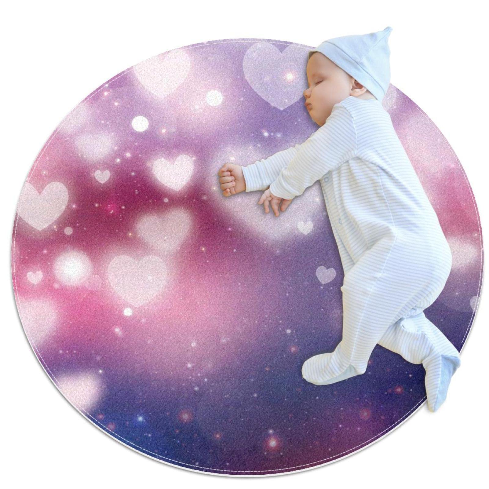 Tapis de salle de bain cœur antidérapant pour chambre d'enfant