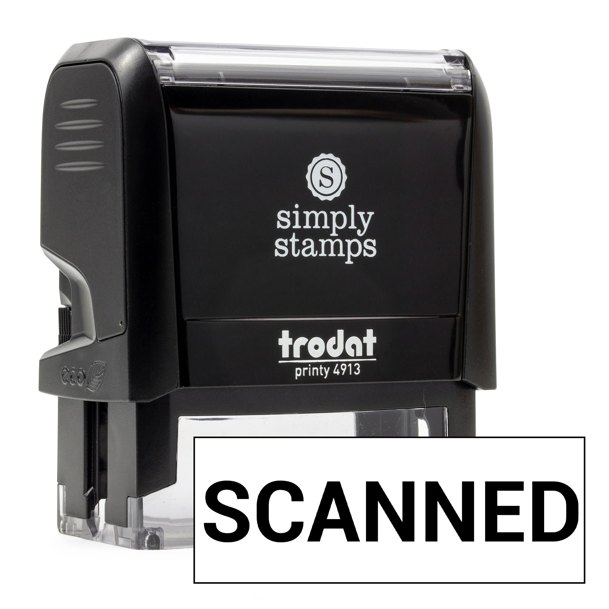 Scanned Office Stamp | 4 Different Sizes | 20 Designs | Multiple Color Options | Perfect for Quick Validation of Office Documents (Scanned, Large)
