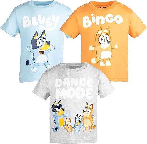 Miniatura 8 de Bluey Paquete de 3 camisetas gráficas de bingo para niños pequeños a grandes