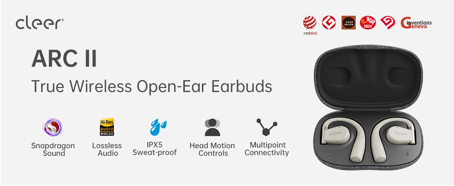 cleer ARC II ワイヤレスイヤホン Amazon.com: Cleer ARC II Open-Ear True Wireless Bluetooth