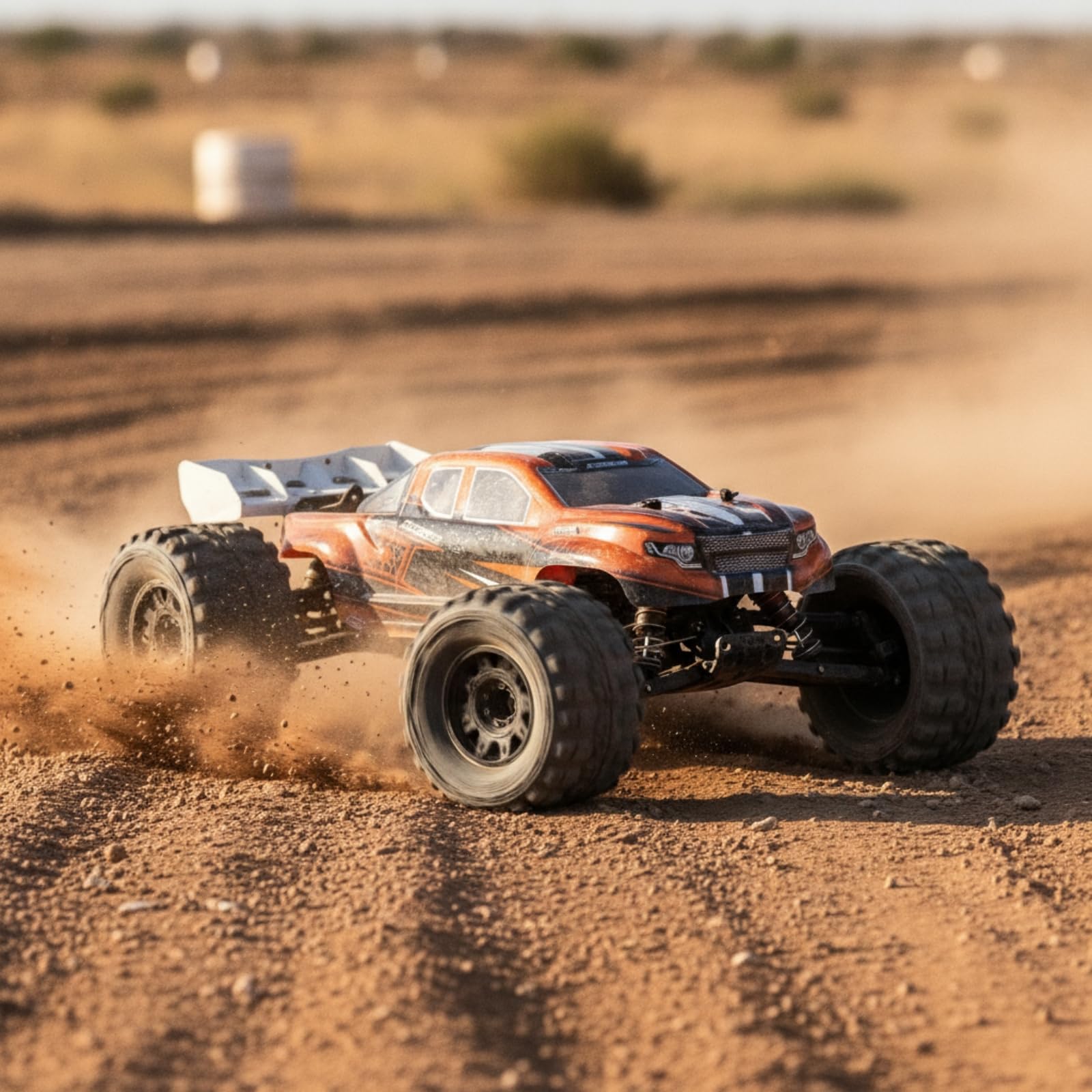 TISHITA 2 Piezas Neumáticos para Coche RC 1/8 Neumáticos Todoterreno Ruedas Monster Truck Llantas con Hexagonales Agarre Fuerte Tracción Profunda Adecuado para Suelta Aficionados al RC