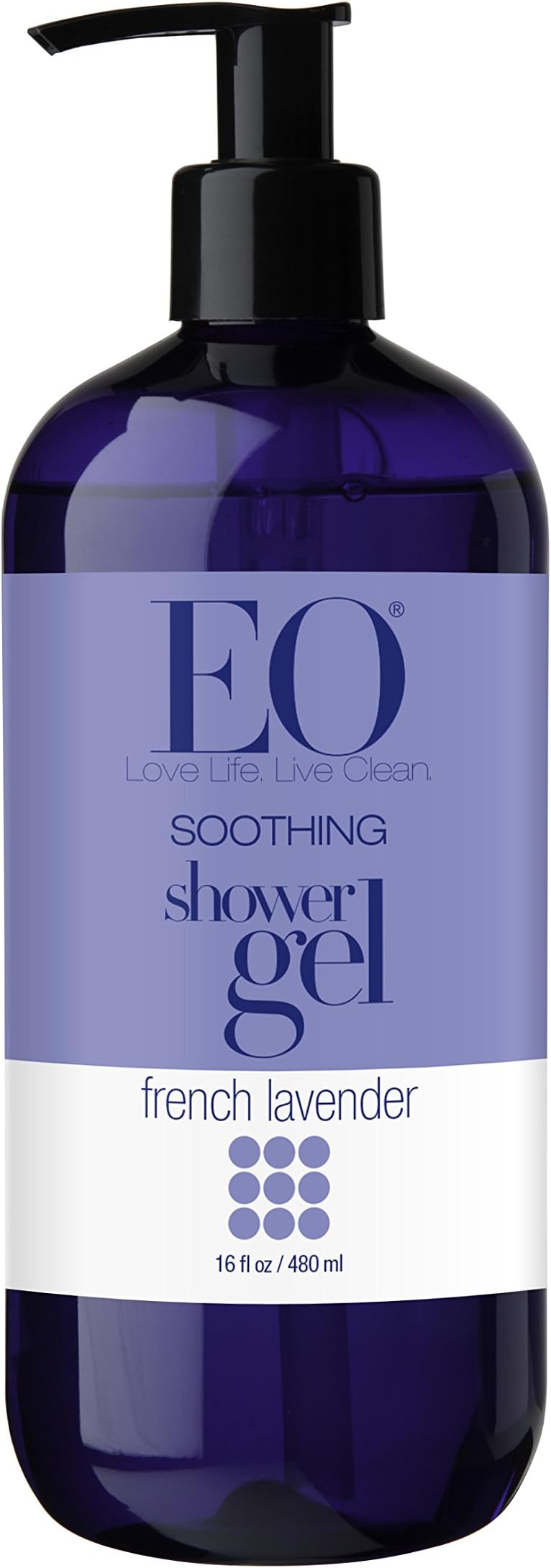 Shower Gel, 16 Ounce (Pack of 2), French Lavender, body wash made with Essential Oils for Men and Women
