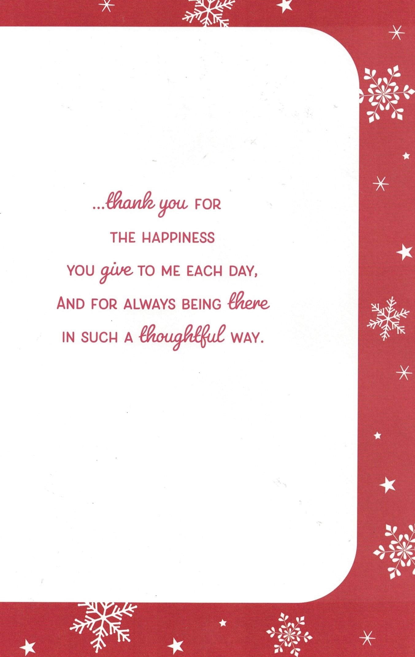 Large Luxury Christmas Card for Husband, Special Cute Bear Design with Glitter & 8 Page Insert, Xmas Greeting Card with Verse - Image 4
