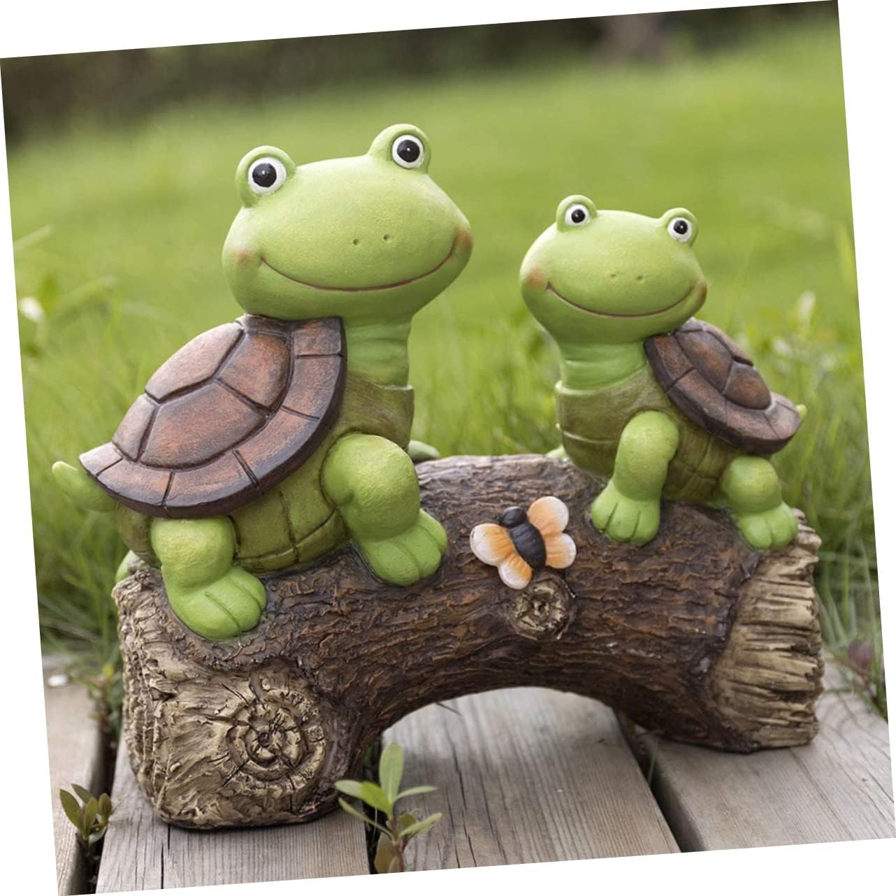 POPETPOP 1Pc Turtle Shaped Decorative Garden Lamp Unique Landscape Light for Outdoor Spaces Solar Powered Night Illumination for Courtyards and Gardens