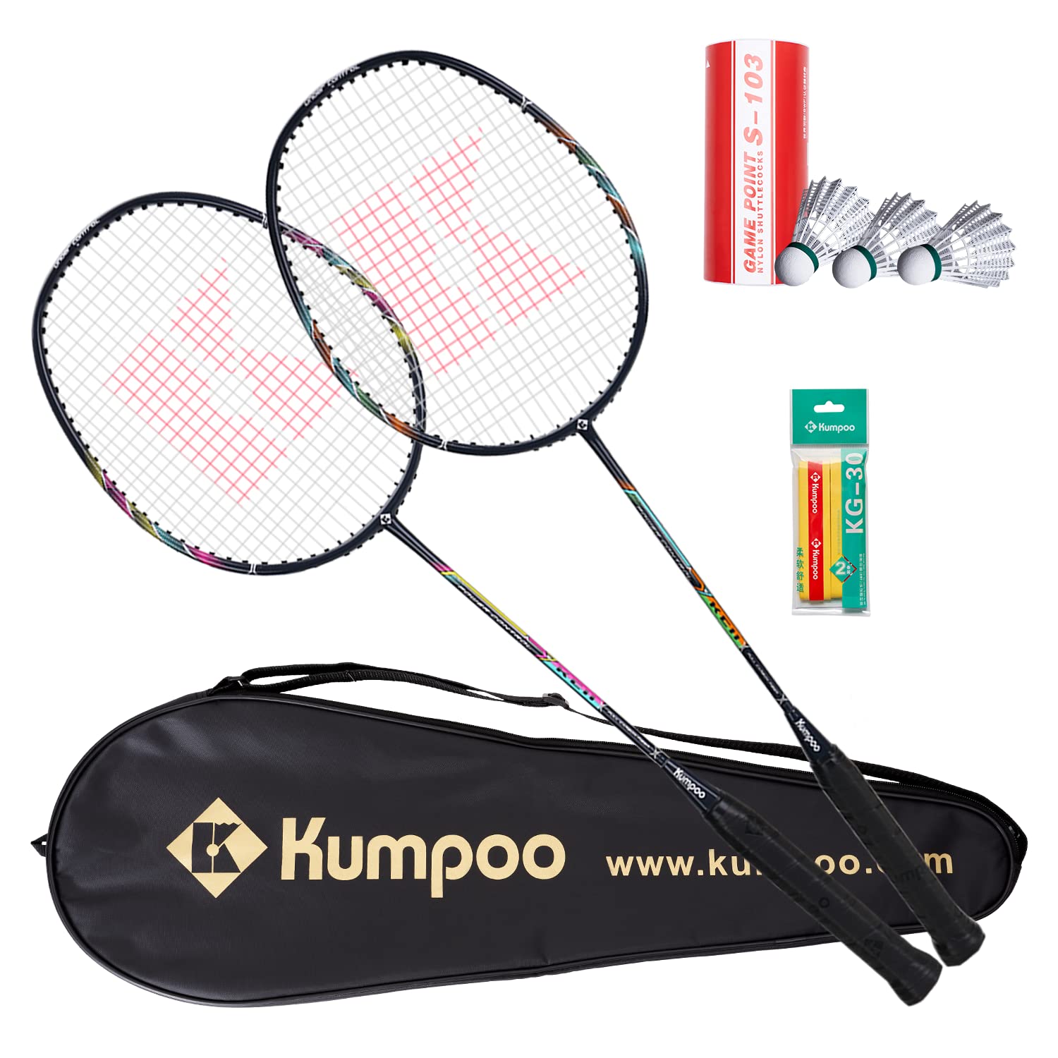 Lot De 12 Volants Badminton Baozun Nylon - Jaune - Vitesse Moyenne - Durables