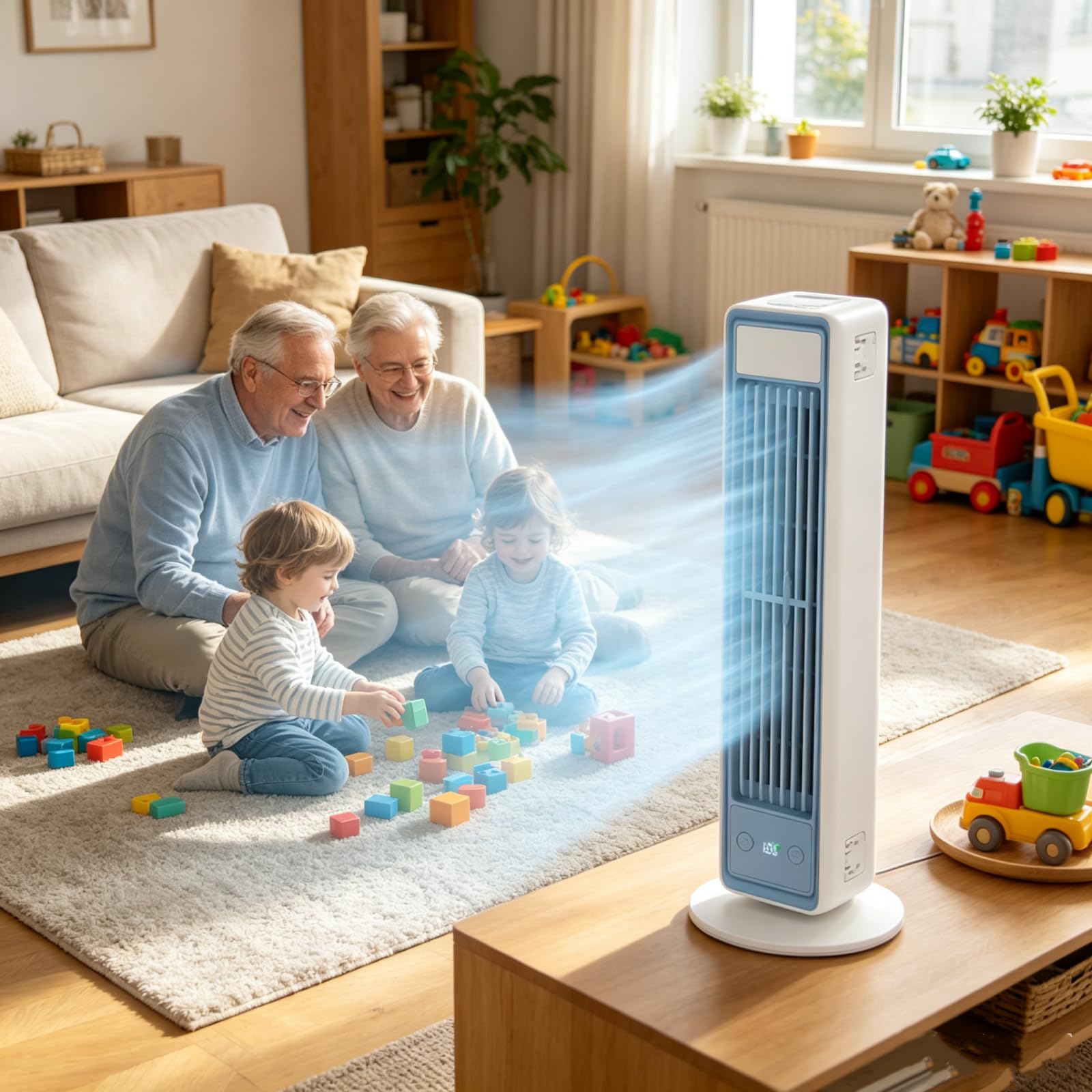 Mobile Klimaanlage ohne Abluftschlauch, Ventilator mit Kühlung, Mini Klimaanlage leise, Tragbare Klimagerät, Luftkühler, Portable Air Conditioner, Air Cooler, Verdunstungskühler, Raumkühler Zimmer