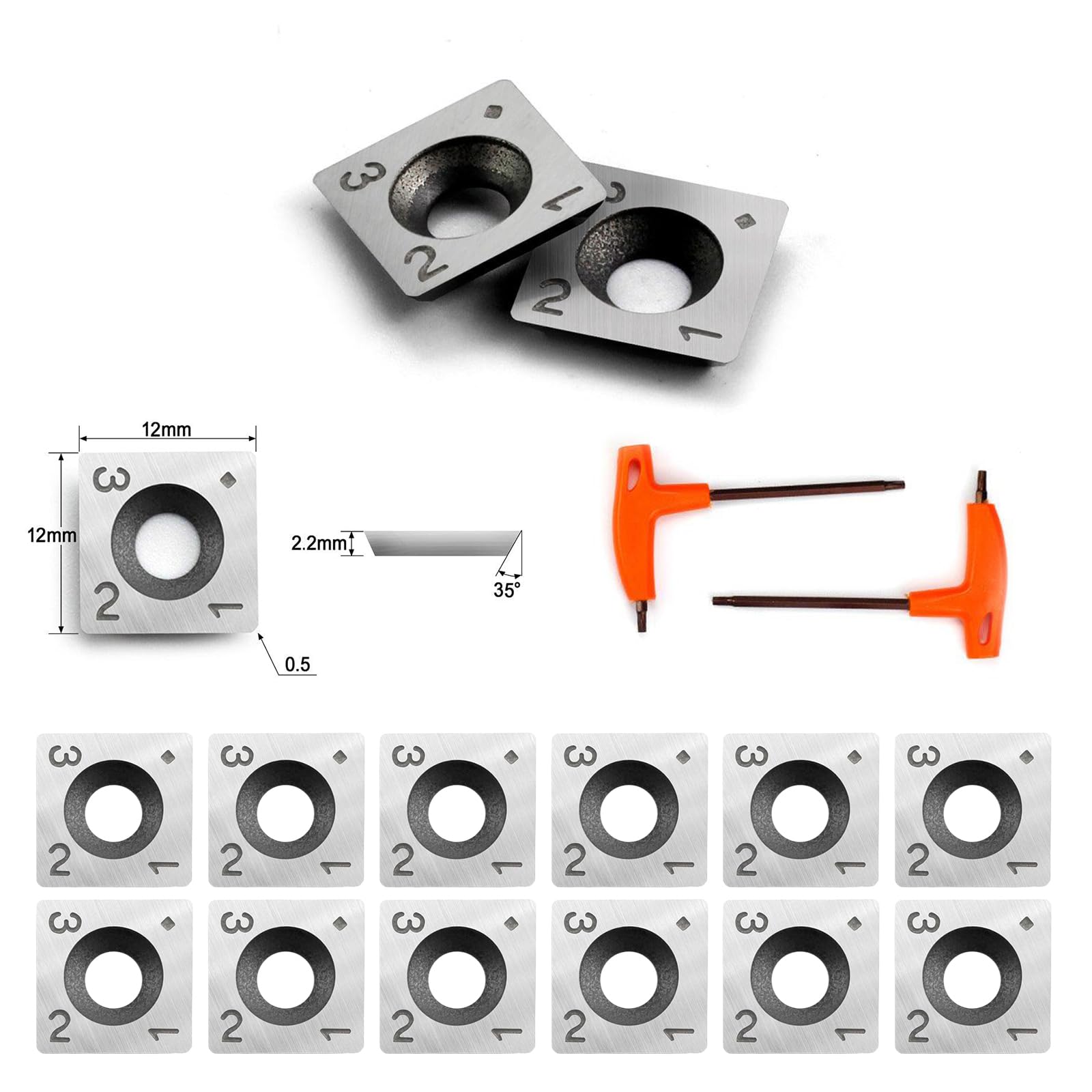 FindBuyTool Carbide Inserts-15x15x2.5mm - Image 2