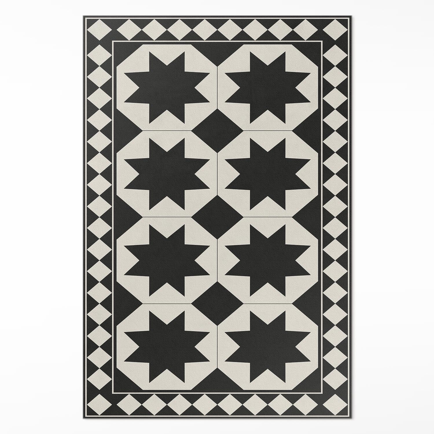 Tapis en vinyle 140x210 cm pour un nettoyage rapide du sol