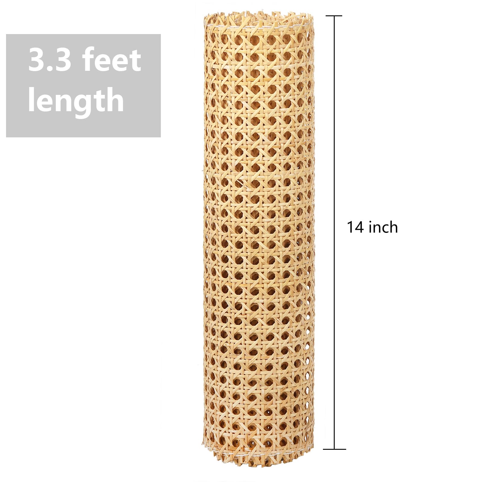 Yarlung 14 Inch x 3.3 Feet/35 x 100cm Cane Webbing - Image 2
