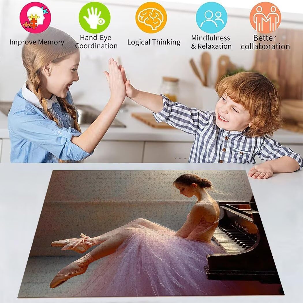Puzzle 2000 elementów dla dorosłych puzzle baletnica klasyczne puzzle, 2000 sztuk gra edukacyjna wyzwanie zabawka puzzle kobieta sztuka gra na co dzień zabawki prezent ciekawy przyjaciel rodziny