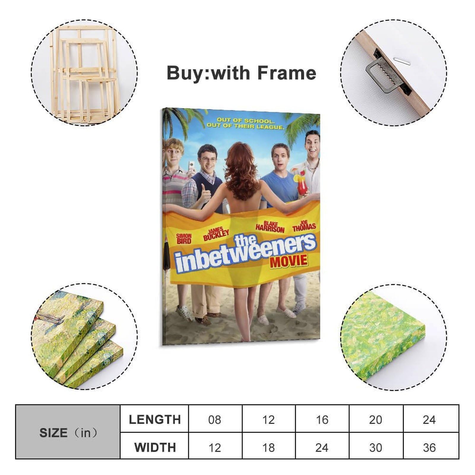 The Inbetweeners Movie Poster The Inbetweeners Film Cell Collectible