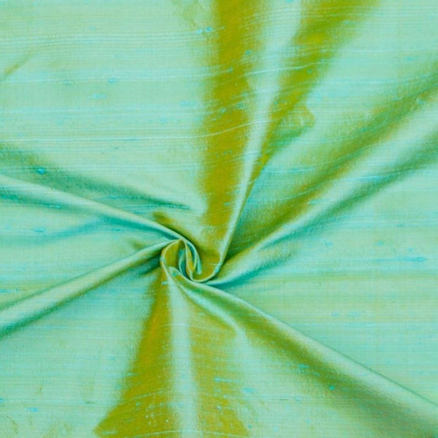 Fabric Mart Direct Sea Blue, Gold Silk Dupioni Fabric By The Yard, 1 Yard 41 inches Width Slubbed Dupioni Silk Solid Color Blue Combination Fabric, Wholesale Combination Upholstery for Curtains