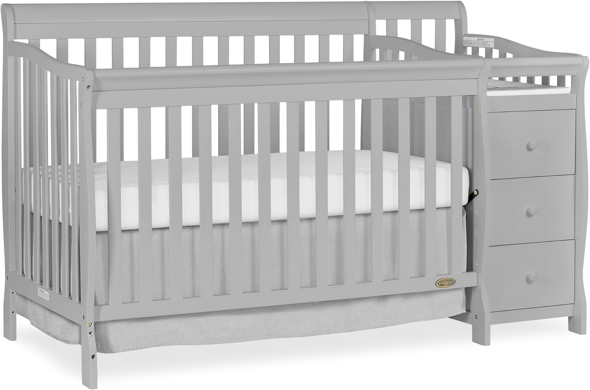 Dream On Me 5 in 1 Brody Convertible Crib with Changer