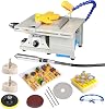 Gem Rock Polishing Buffer Machine, 850W Mini Table Rock Saw Jewelry Lapidary Equipment Bench Lathe Polisher Device 8000-11000RPM for Agate, Metal, Wood - Ideal for Jewelry Making and Lapidary Work