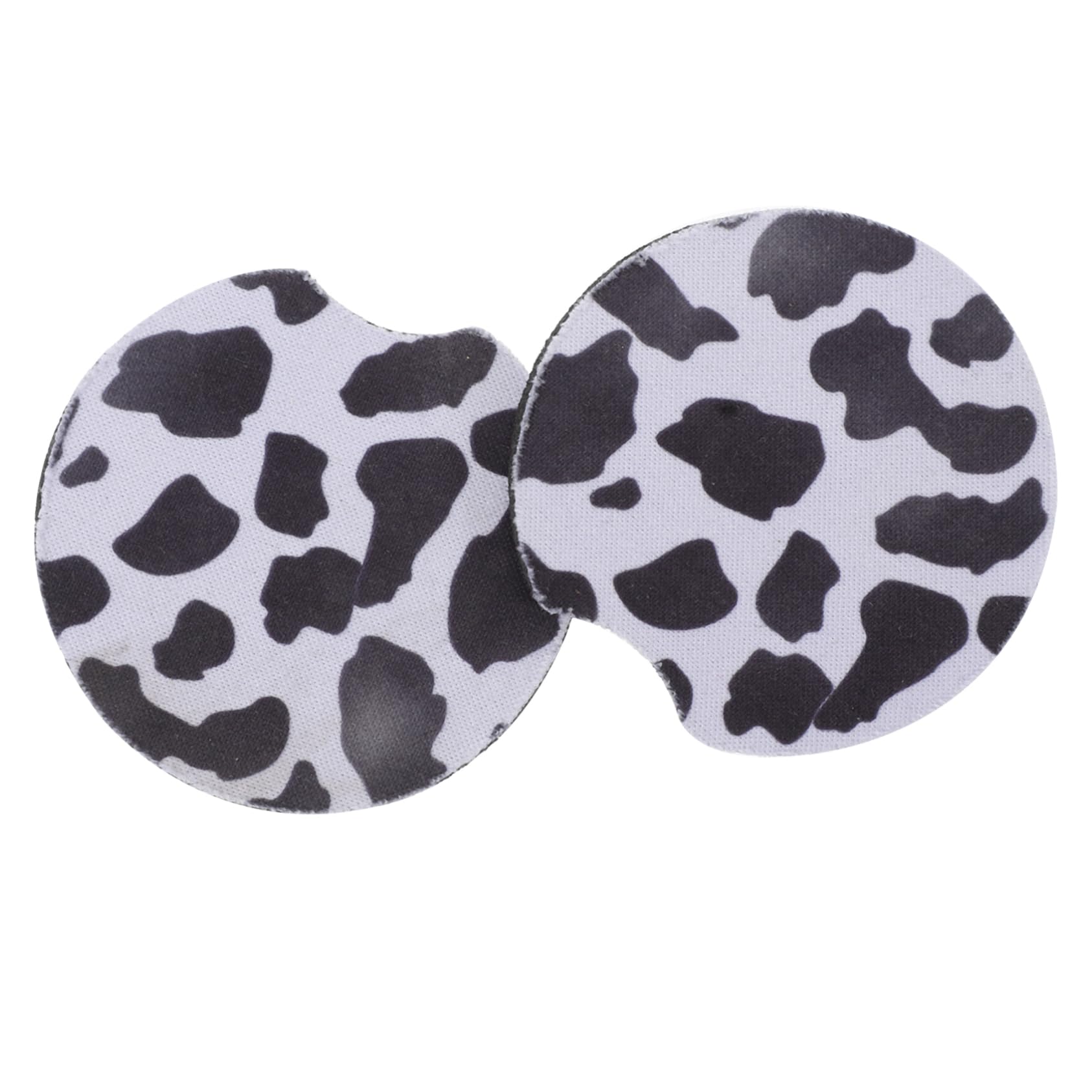 VINTORKY Car Accessories 2pcs Cup Coasters Cow Pattern Non-Slip for Vehicle Interior