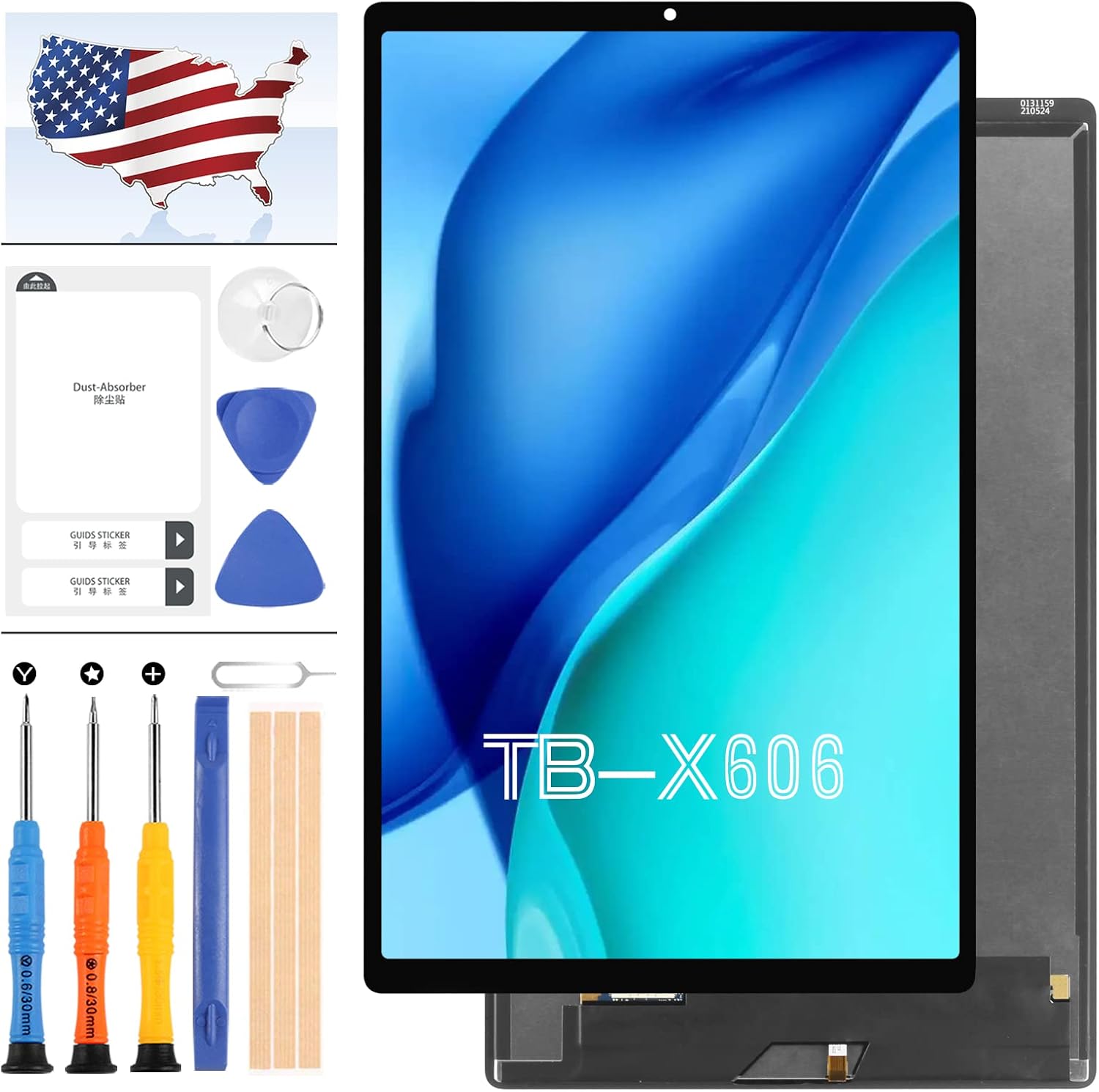 Screen Replacement for 10.3 Lenovo Tab M10 Plus TB-X606F X606 X606X Touch Screen Digitizer LCD Display Assembly Full Glass Repair Parts Kit with Free Tools