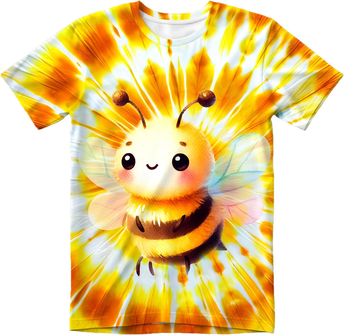 Kids Tie Dye Shirts for Boys Girls Outfit Clothes 6-16 Years Children Hippies Short Sleeve Tees Tie-Dye T Shirt - Image 4