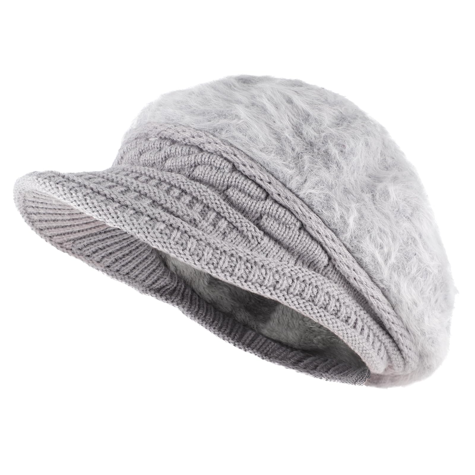 MK MATT KEELY Boinas Invierno Mujer Sombreros Cálido Francesa Vintage con Borde Clásico Gorro Beret para Niñas Mujeres