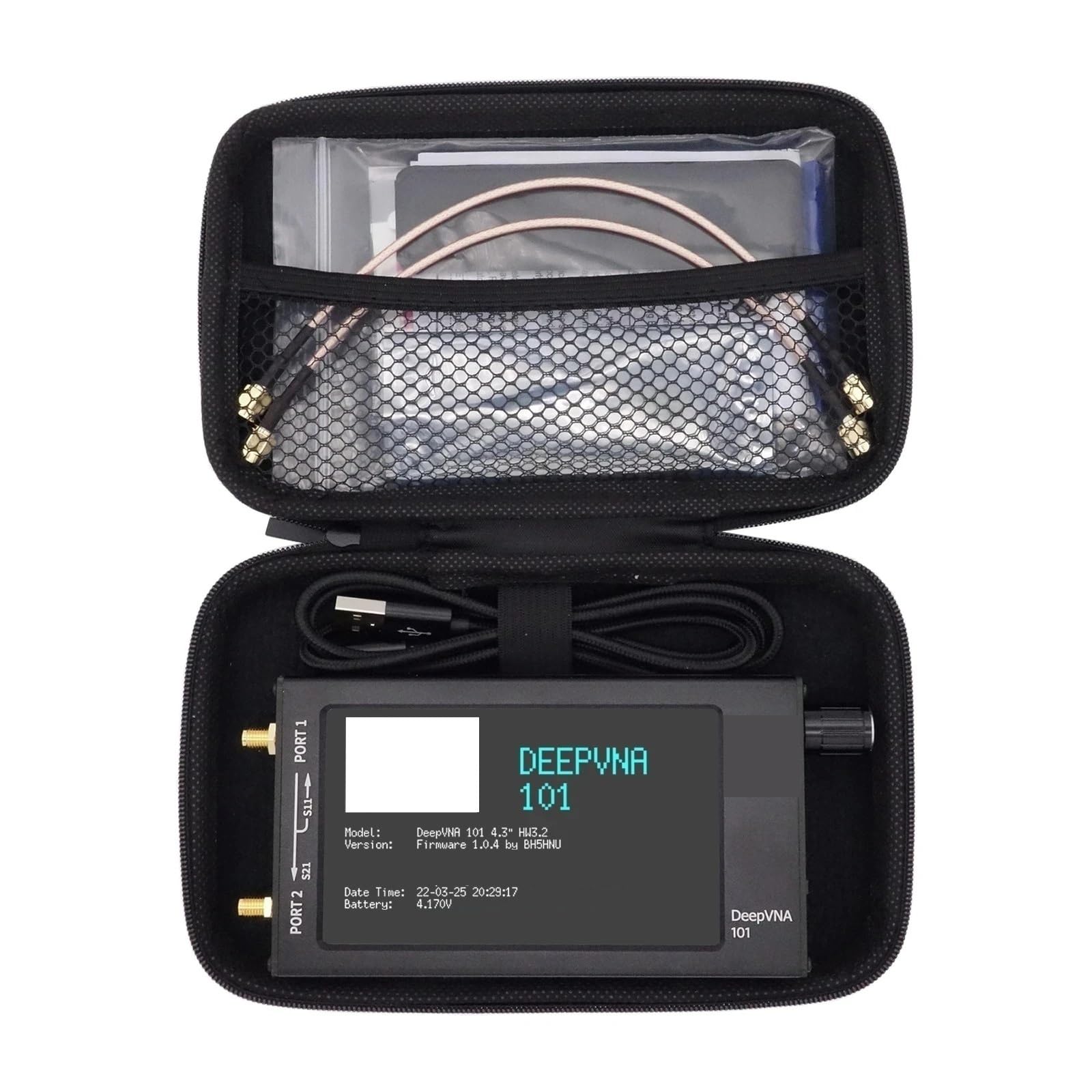 Analizator sieci, Analizator Sieci VHF/UHF: Miernik SWR 4,3" 10k-1,5 GHz HW3.2 | LCD IPS, Metalowa Obudowa