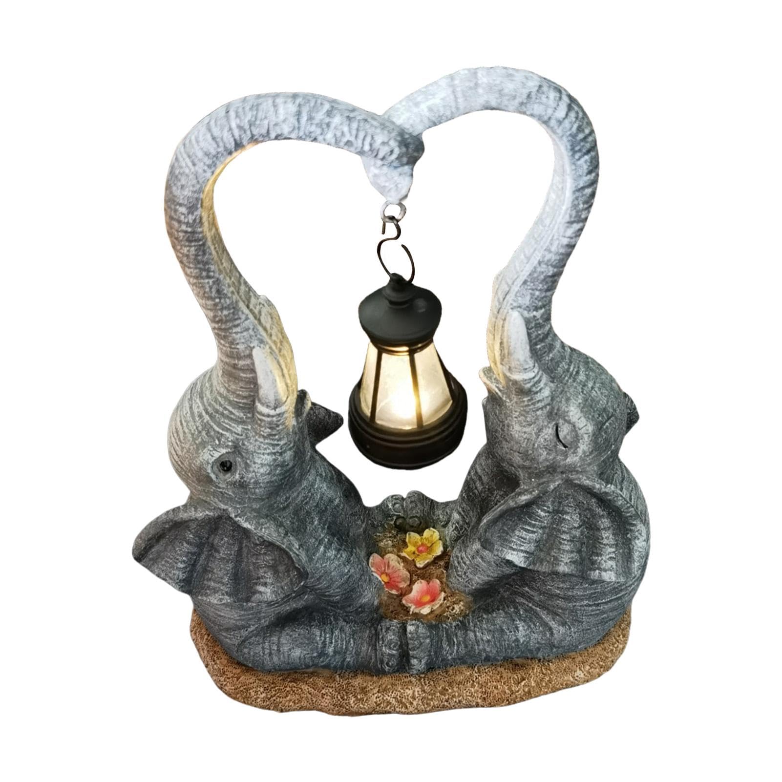 Lntyq Lampada solare a LED Flamingo 3 in 1 per esterni, impermeabile