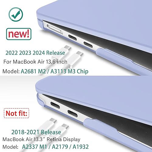 Miniatura 2 de May Chen Compatible con MacBook Air de 13.6 pulgadas modelo A2681, carcasa rígida de plástico para MacBook Air de 13 pulgadas, chip Apple M2 con