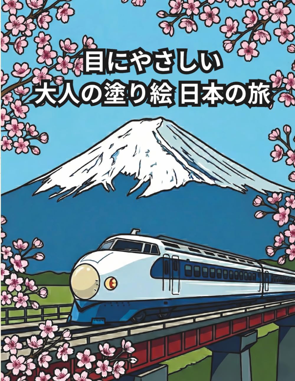 目にやさしい 大人の塗り絵 日本の旅: 線が太くて塗りやすい！ 脳トレ・リハビリにも最適