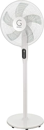 Miniatura 2 de Genesis Ventilador de soporte de CC de alta velocidad de 16 pulgadas con tecnología súper silenciosa y control remoto