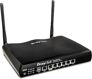 DrayTek Vigor 2927AX Dual Wan Ethernet Firewall VPN Router, WiFi 6 Dual Band Wireless, 5+1 Gigabit LAN Ports, 50 VPN Tunnels, USB Port for 3g/4g Failover, Multi WAN Connectivity, Ideal For Business.
