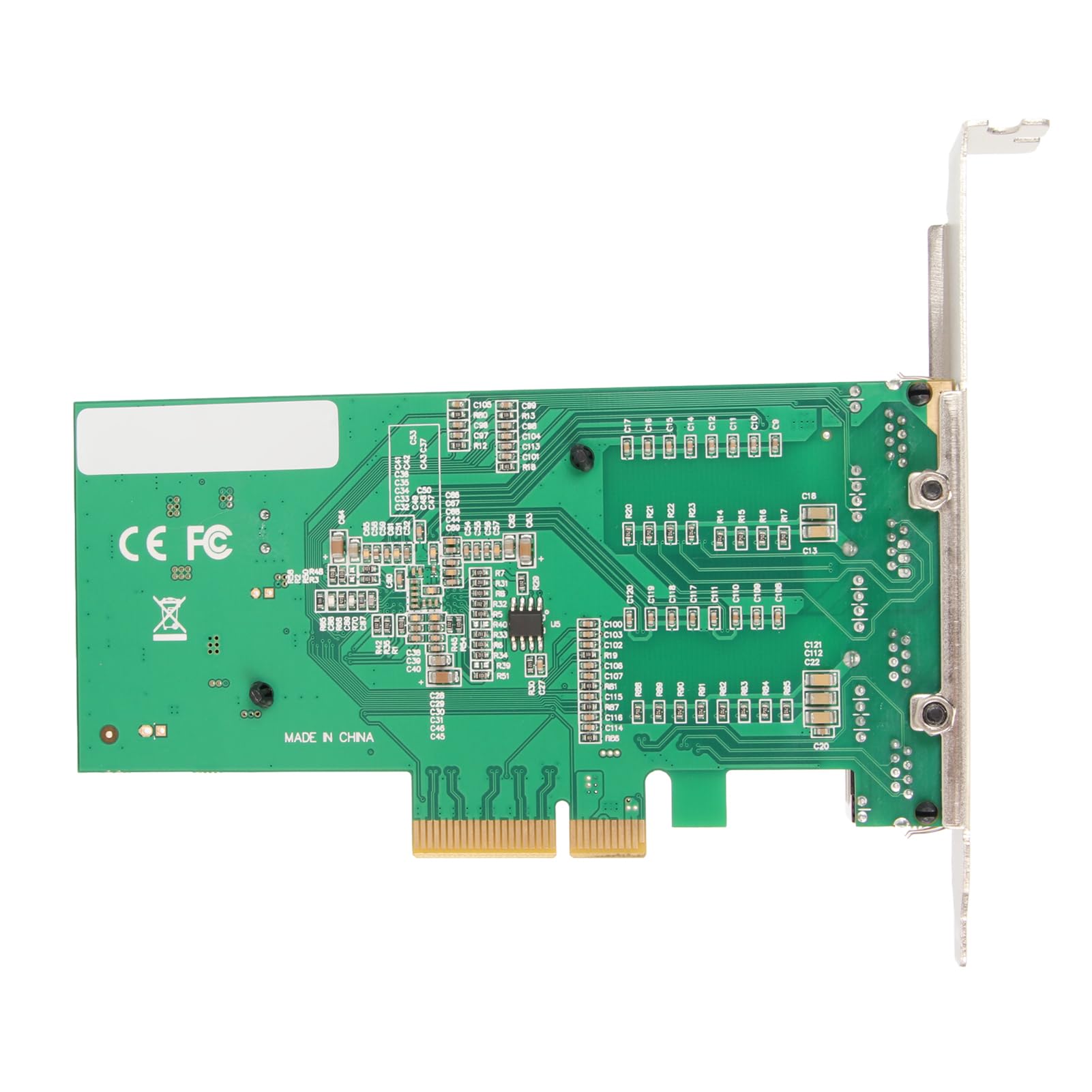 Scheda di rete PCIe a 4 porte, scheda Gigabit Ethernet, rete PCI 2.0 A con porte RJ45, computer da tavolo da 1000 Mbps, supporta aggregazione e sistemi operativi multipli
