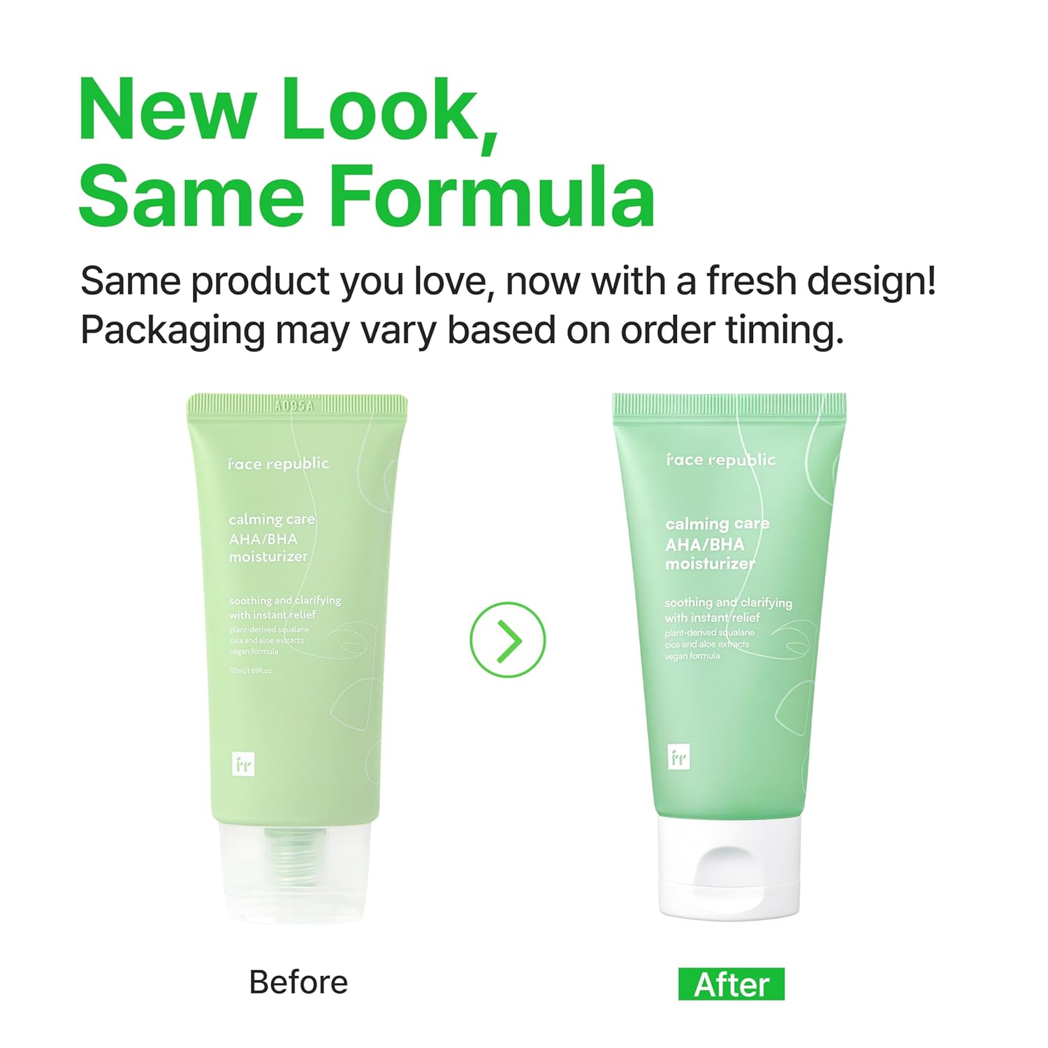 Face Republic Calming Care AHA/BHA Moisturizer 50ml 1.69 fl oz | Soothing Gel Cream | Lightweight | Clarifying & Moisturizing | Squalane, Cica, Aloe | For oily, irritated skin | Vegan Korean Skincare - Image 3