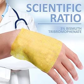 Dr.Med Xeroform Petrolatum Dressing Patch, 4x4-25 Pcs/Box, Non-Adherent Gauze Dressings, for Minor or Partial Thickness Burns, Lacerations, Skin Graft Recipient Sites, Newly Sutured Wounds