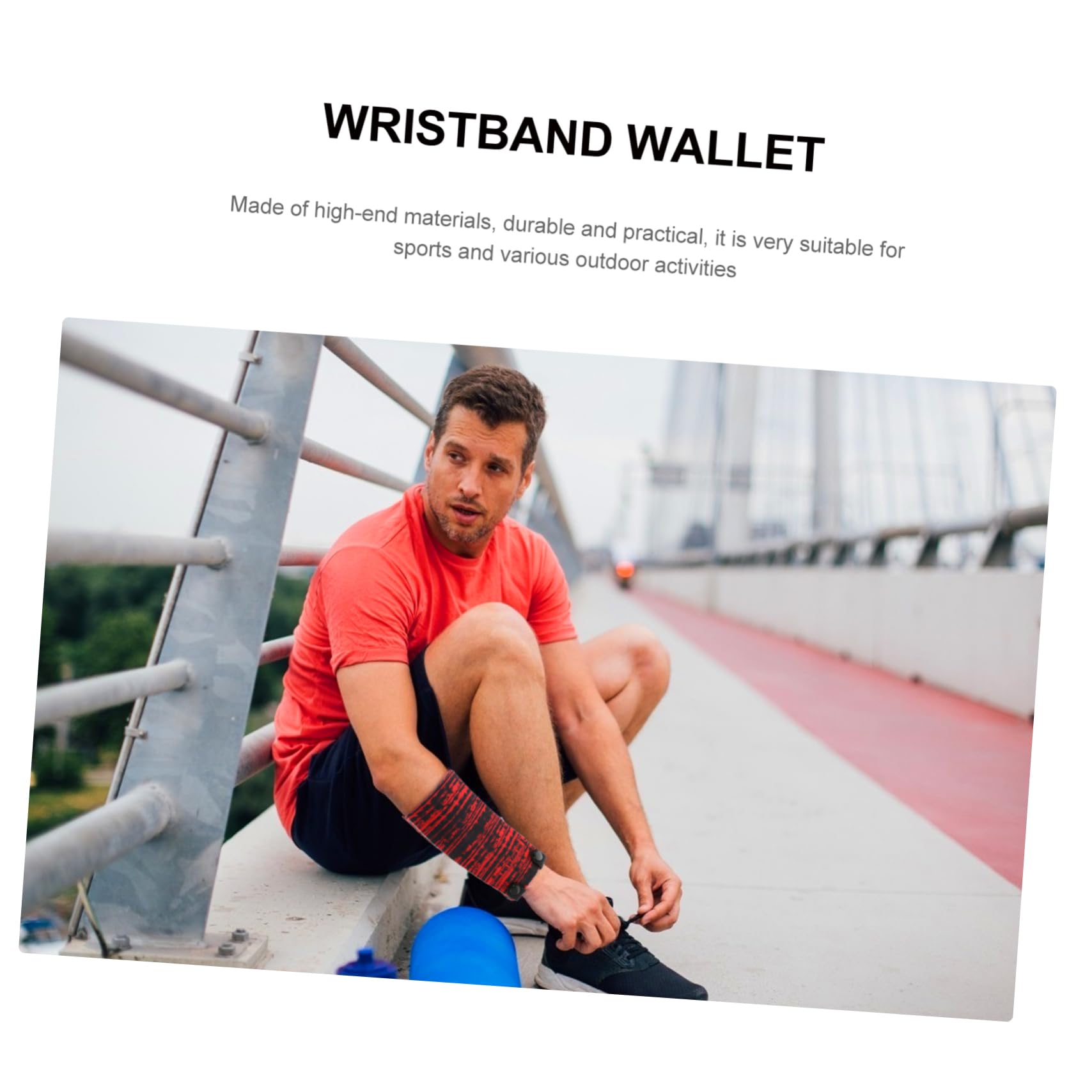 ARTIBETTER Wrist Wallet Wrist Cell Phone Holder Sports Wristband Breathable for Running Hiking and Exercise