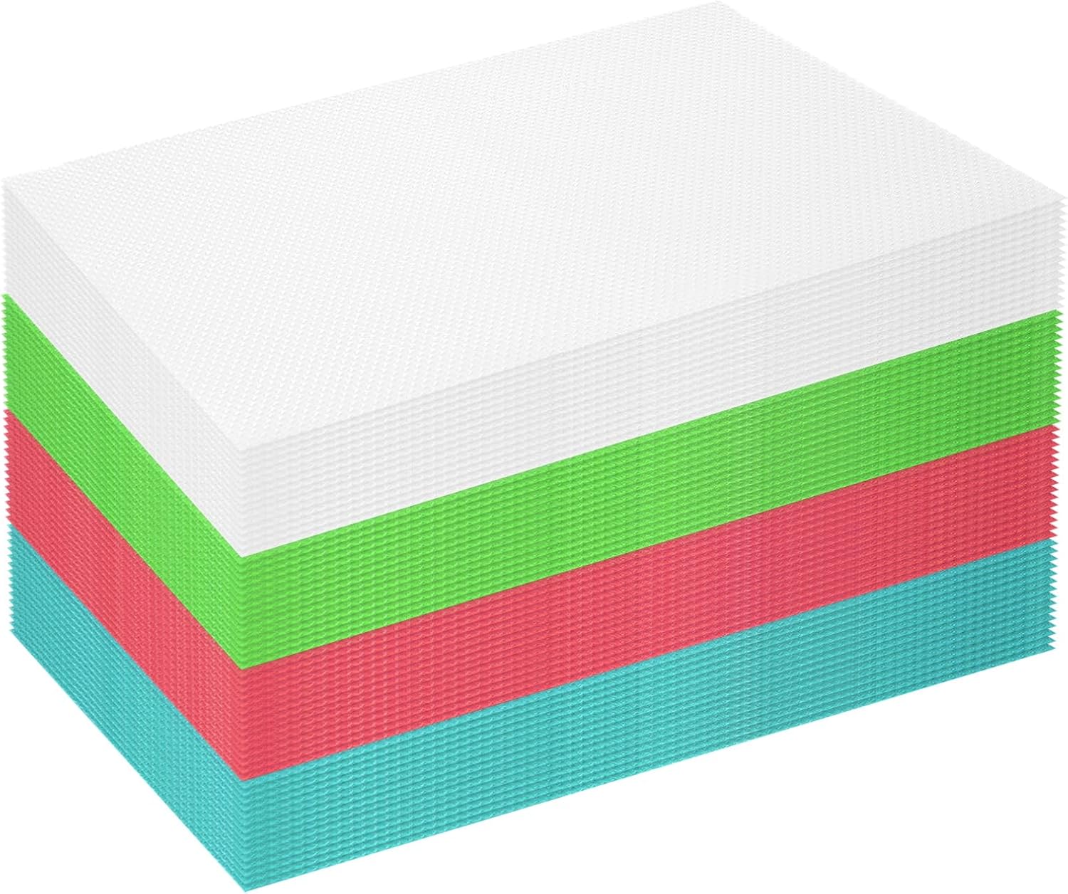 60 Pcs Disposable Cutting Boards: Kitchen Mats, 17X12 Inch, Non-Slip, 4 Colors, Flexible Plastic Cutting Boards For Kitchen, Foldable