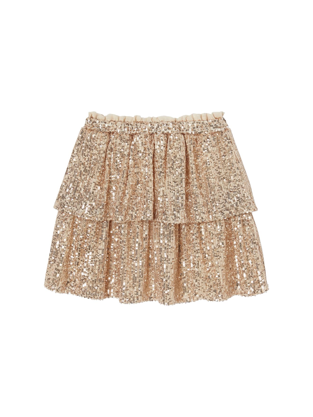 VERTBAUDET Jupe à Volants en Sequins Noël Fille