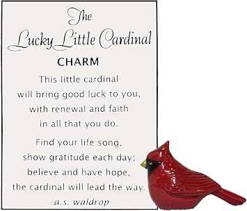 Ganz The Lucky Little Cardinal Charm with Story Card New