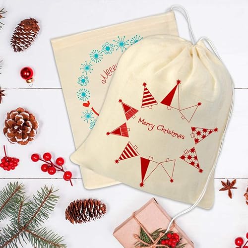 Miniatura 6 de Tayfremn 100 bolsas de algodón con cordón, bolsas de muselina reutilizables, bolsas de algodón natural con cordón, bolsa de regalo a granel, bolsa