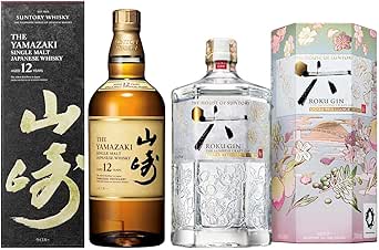【サントリープレミアムセット】山崎12年・ROKU〈六〉OSAKA BRILLIANCE EDITION[ウイスキー 700ml×1本、ジン700ml×1本][招待制抽選販売限定]