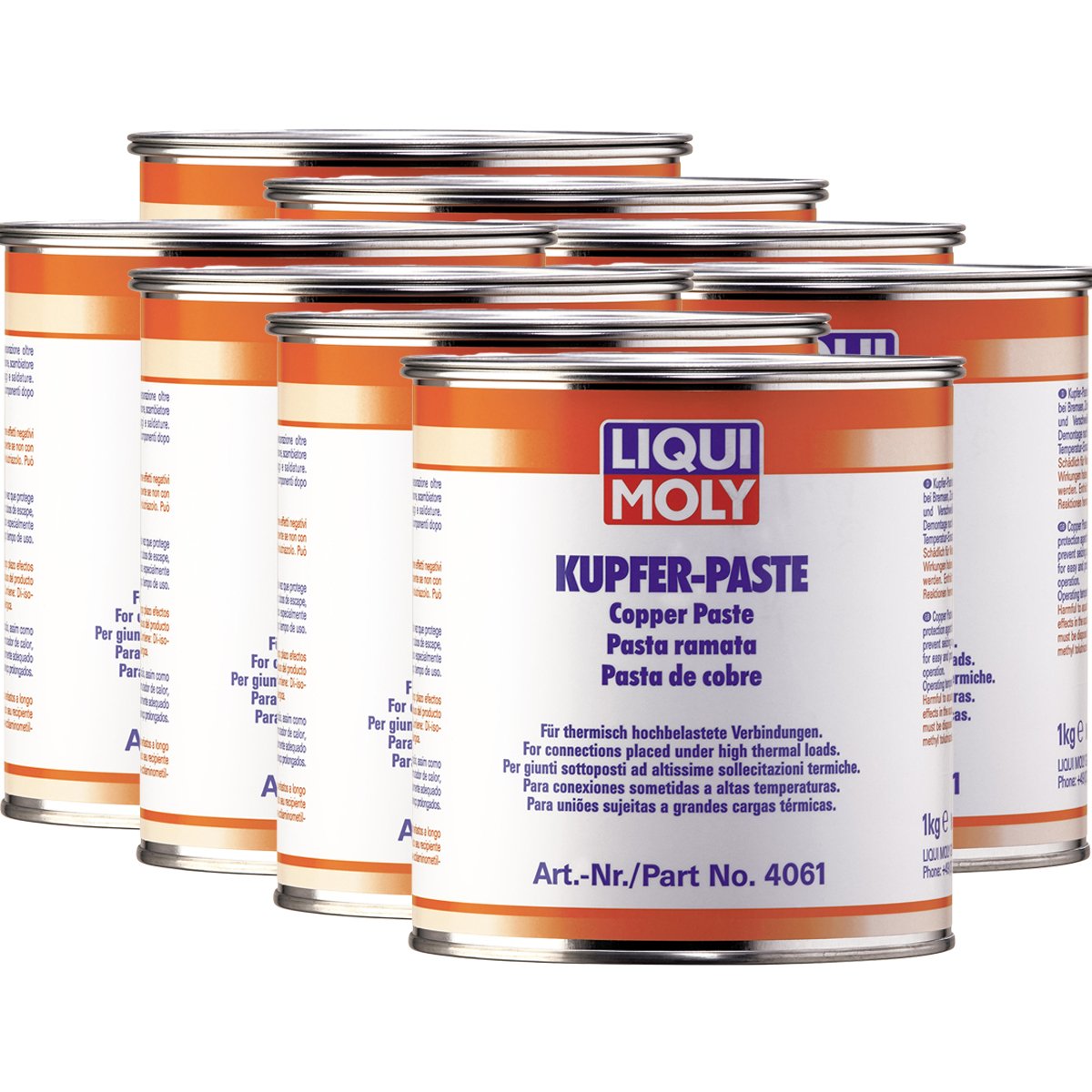 8 x Liqui Moly 4061 – Pasta de cobre cobre grasa 1 kg