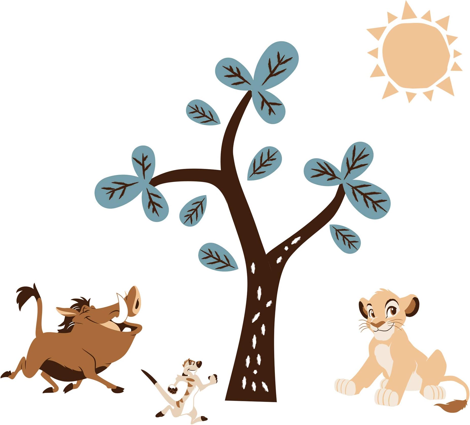 Lambs & IvyDisney Baby Lion King Adventure Tree with Simba/Timon/Pumbaa Wall Decals/Stickers